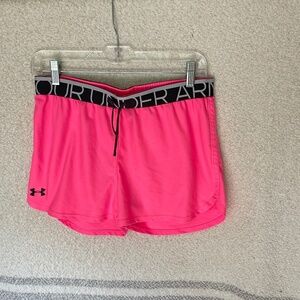 Under Armour pink running shorts youth XL